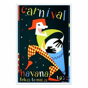 HAVANA CUBA 1952 Festival: Vintage Advertisement Reprint 13"by19" Poster Print